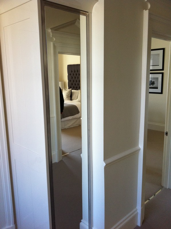 Full-length wardrobe mirror fitted in Wokingham home